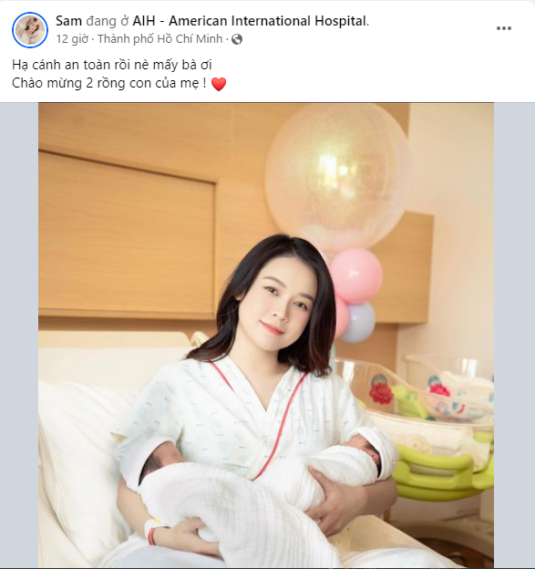 Fan tinh ý nhận ra nơi cặp song sinh nhà Sam chào đời chính là bệnh viện Minh Hằng, Trương Quỳnh Anh từng lựa chọn - Ảnh 1.