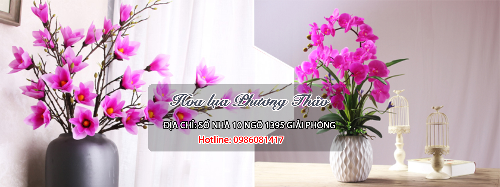 Hoa giả trang trí tại Hoa Lụa Phương Thảo đẹp tựa như thật