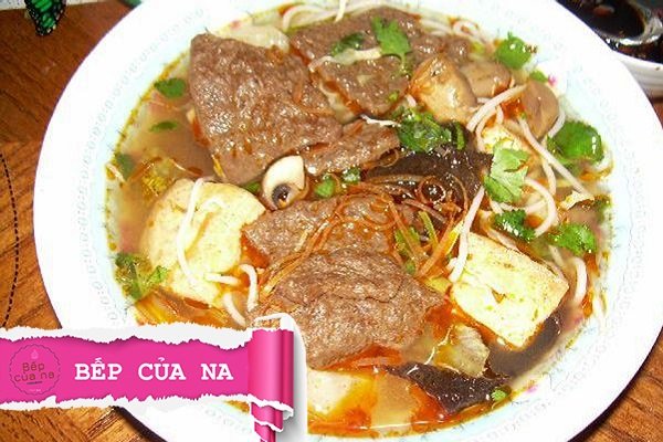 bún bò huế chay cách nấu