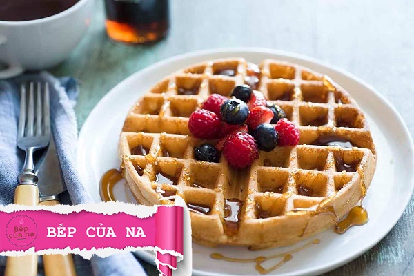 cách làm bánh waffle đơn giản