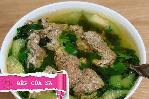 canh cua mồng tơi rau đay