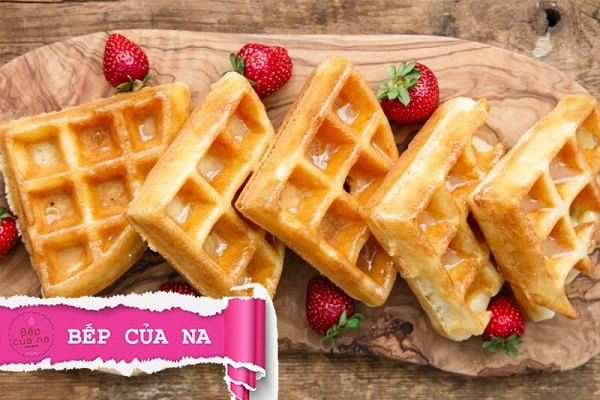 nguyên liệu làm bánh waffle đơn giản