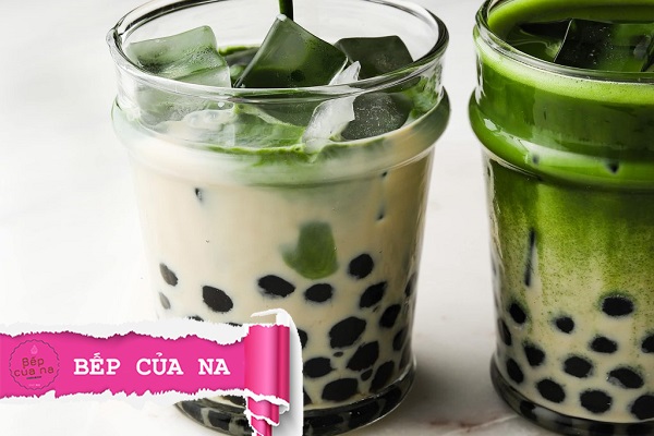 Sữa tươi trân châu đường đen matcha