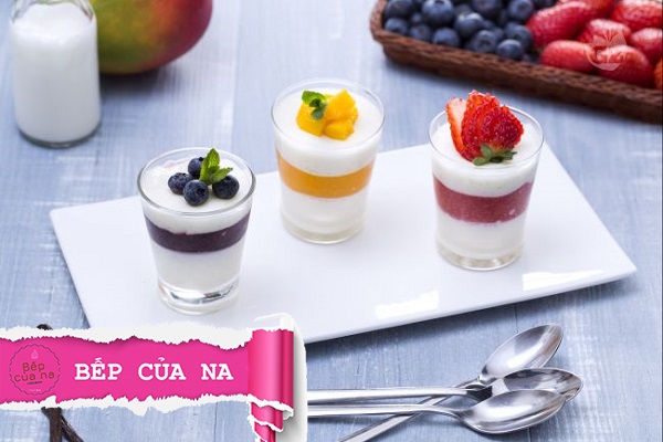 thưởng thức panna cotta